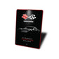 Corvette Classic American Power Crossed Flag Badge Sign