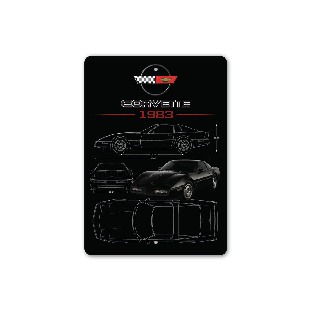 Corvette 1983 Chevy Badge Sign