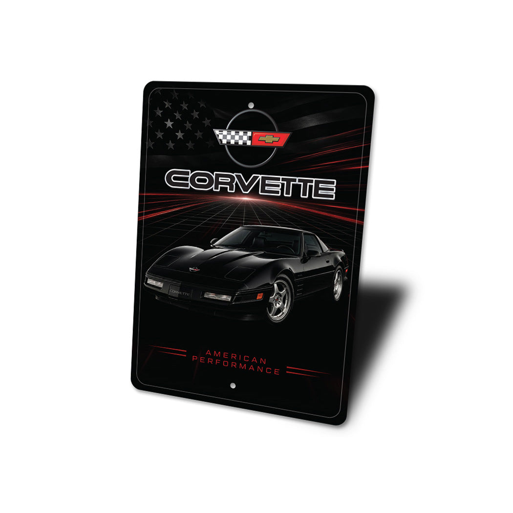 Corvette American Performance Chevy Badge Sign