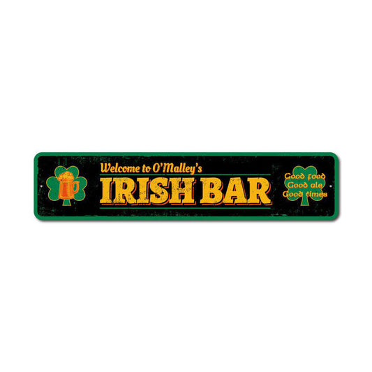 Irish Bar Metal Sign
