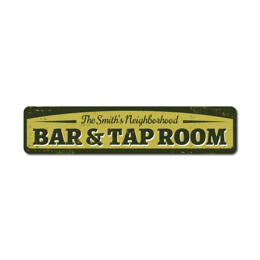 Bar & Tap Room Metal Sign