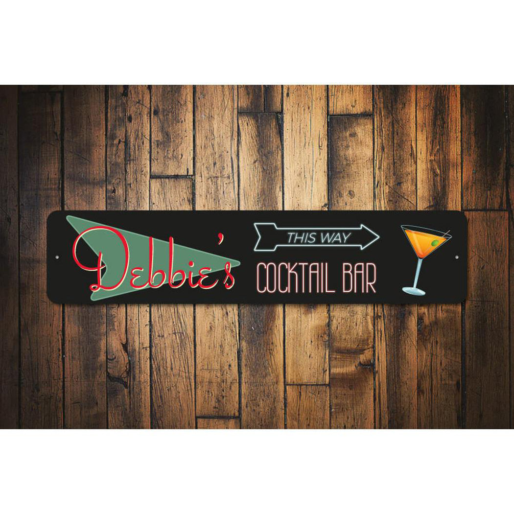 Home Cocktail Bar Sign