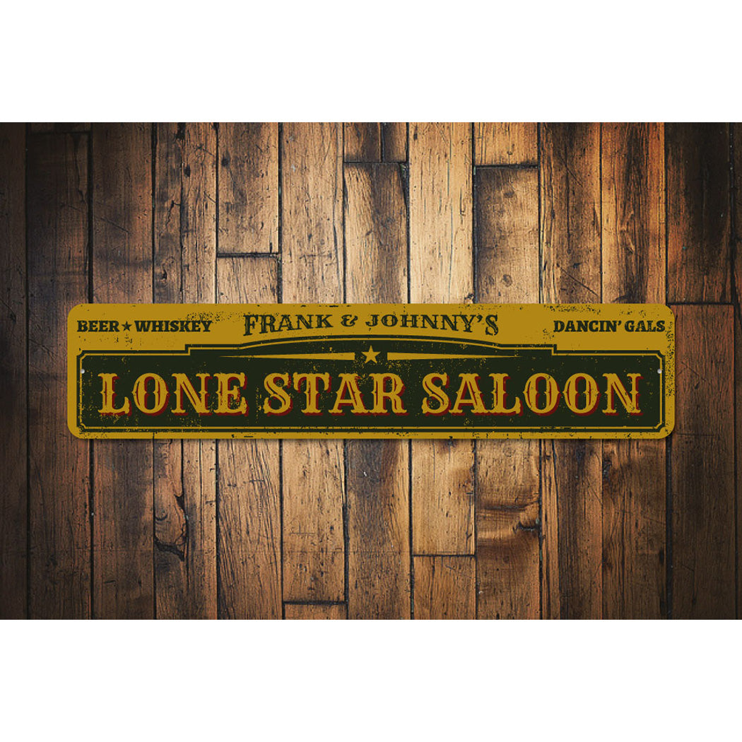 Lone Star Saloon Sign