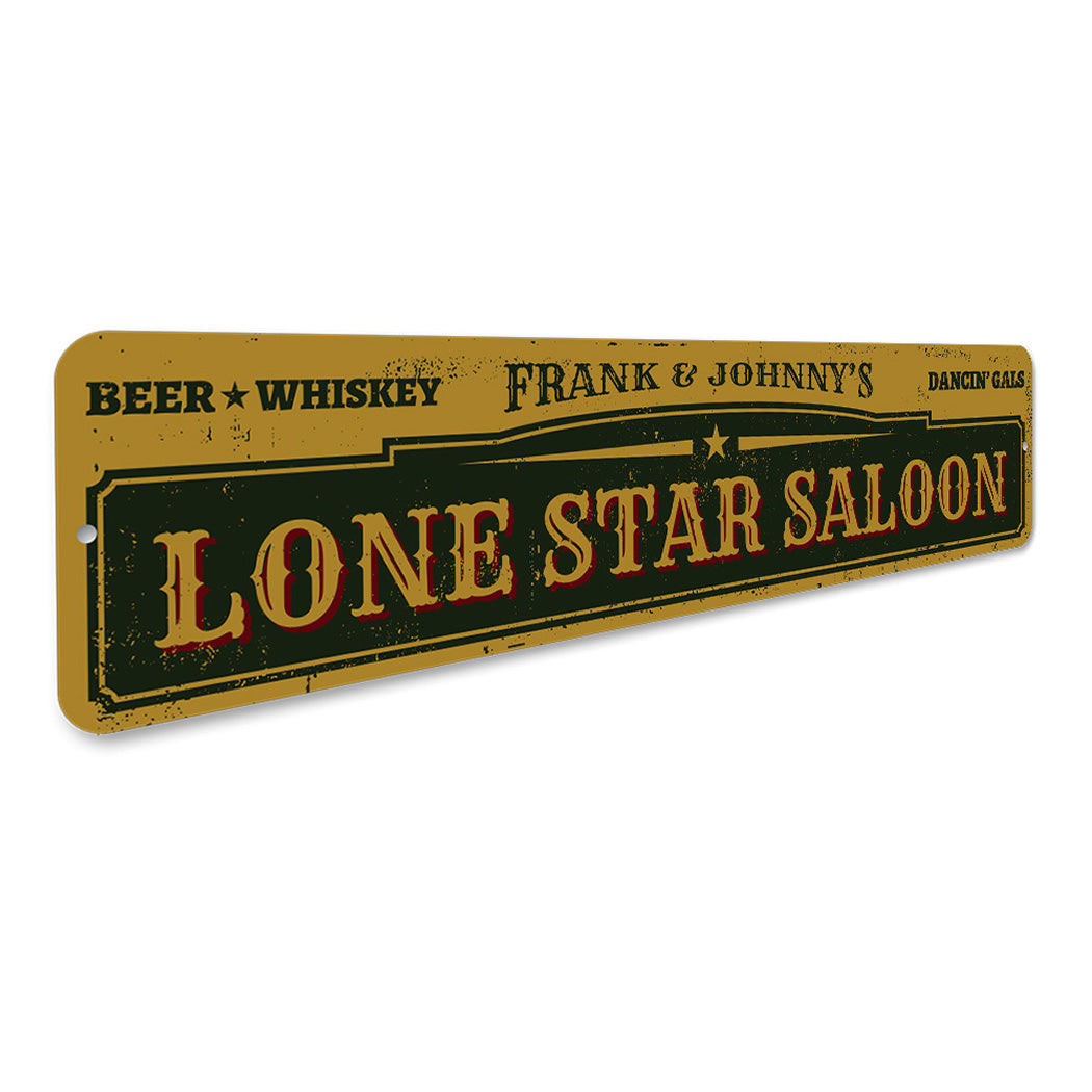 Lone Star Saloon Sign