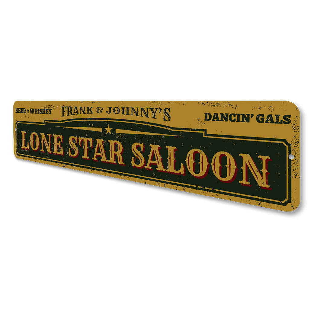 Lone Star Saloon Sign