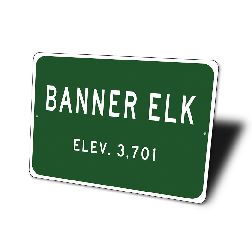 Elevation City Limit Sign