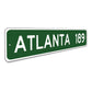 Mileage City Limit Sign