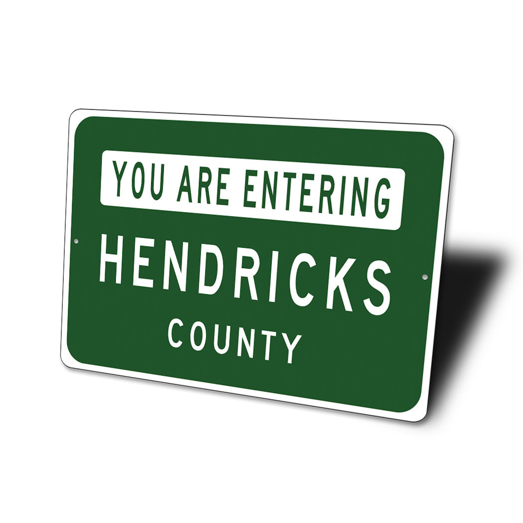 Entering County City Limit Sign