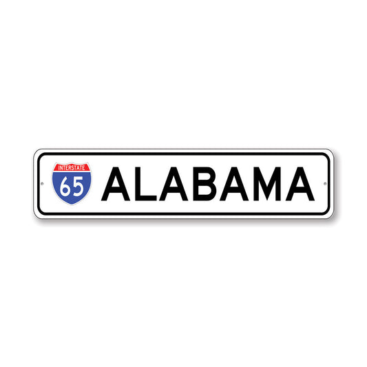 Interstate Shield Metal Sign