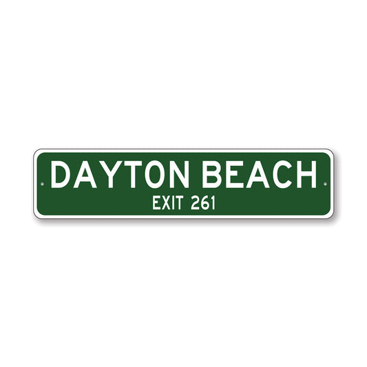 Beach Exit Metal Sign