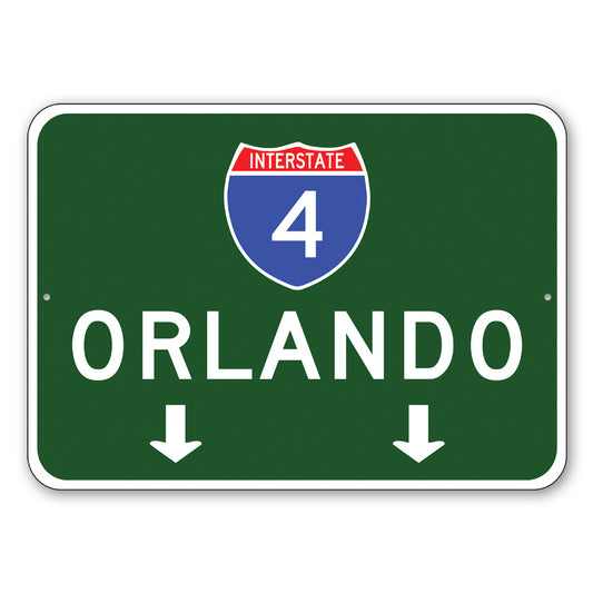 Interstate Exit Arrow Sign