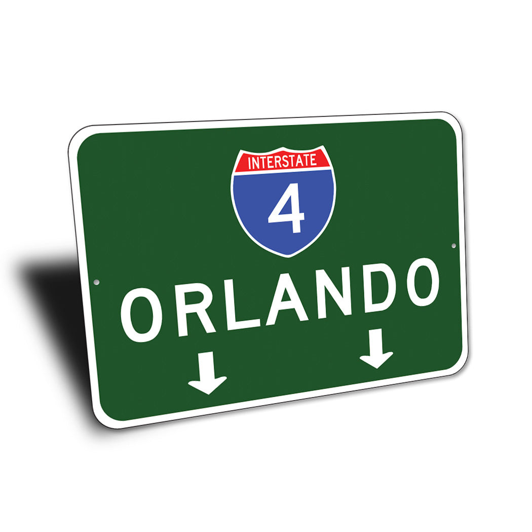 Interstate Exit Arrow Sign