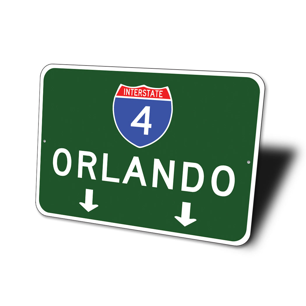 Interstate Exit Arrow Sign