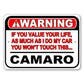 Value Your Life Warning Car Metal Sign