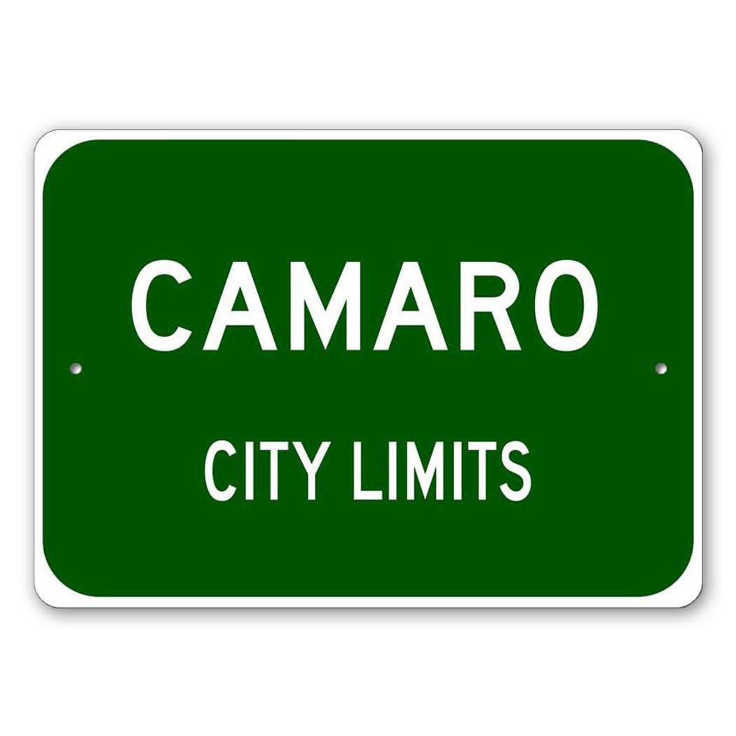 City Limits Car Sign