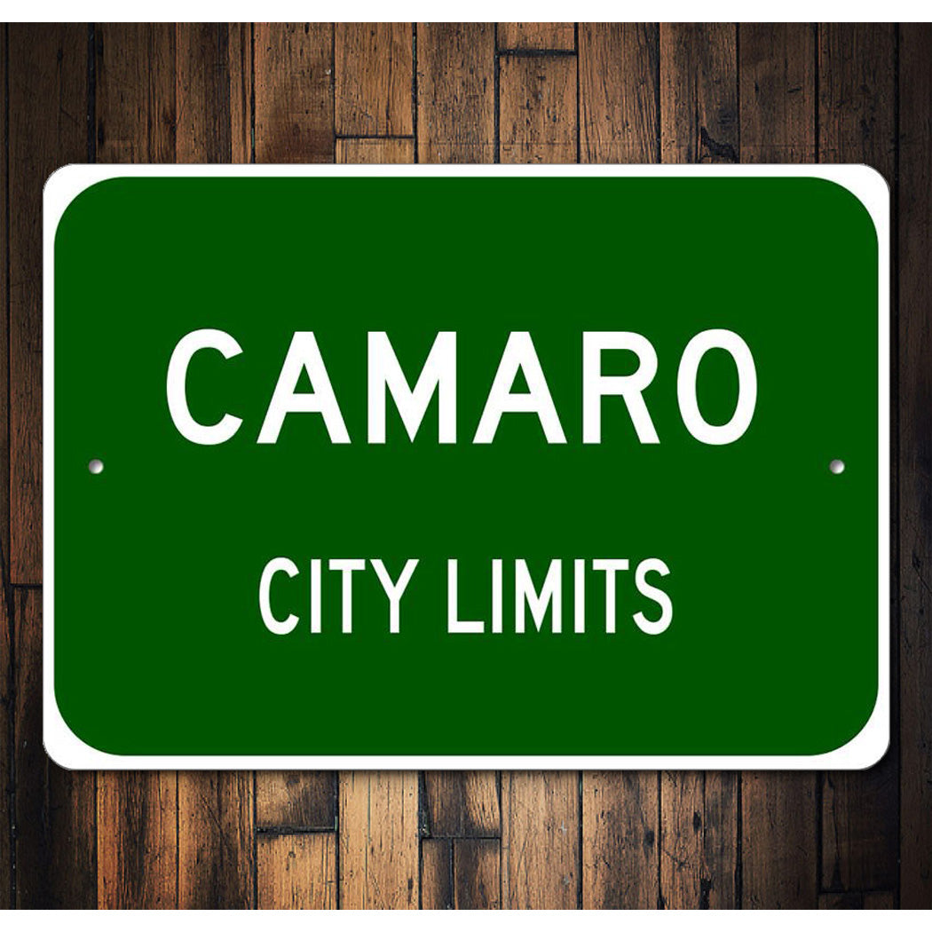 City Limits Car Sign