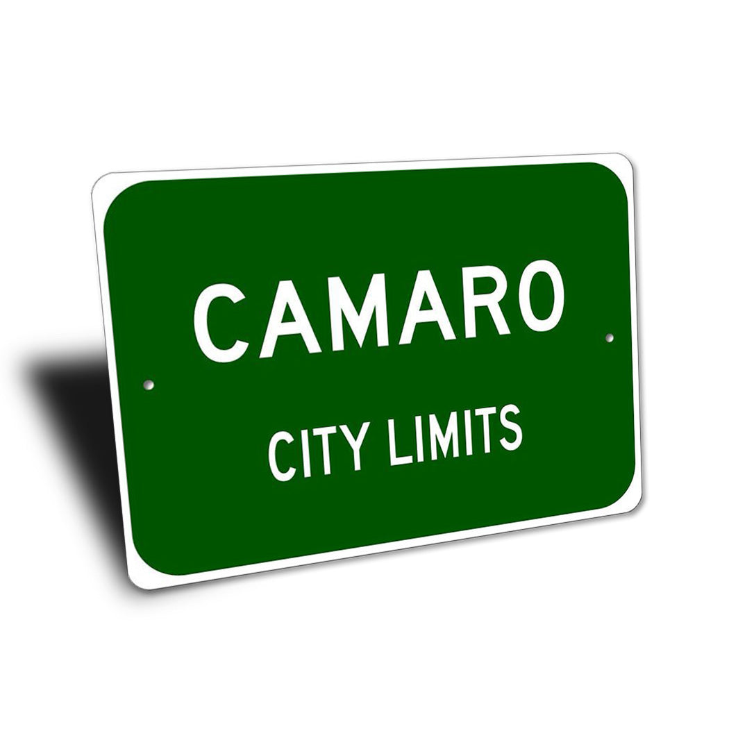 City Limits Car Sign