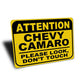 Attention Car Sign