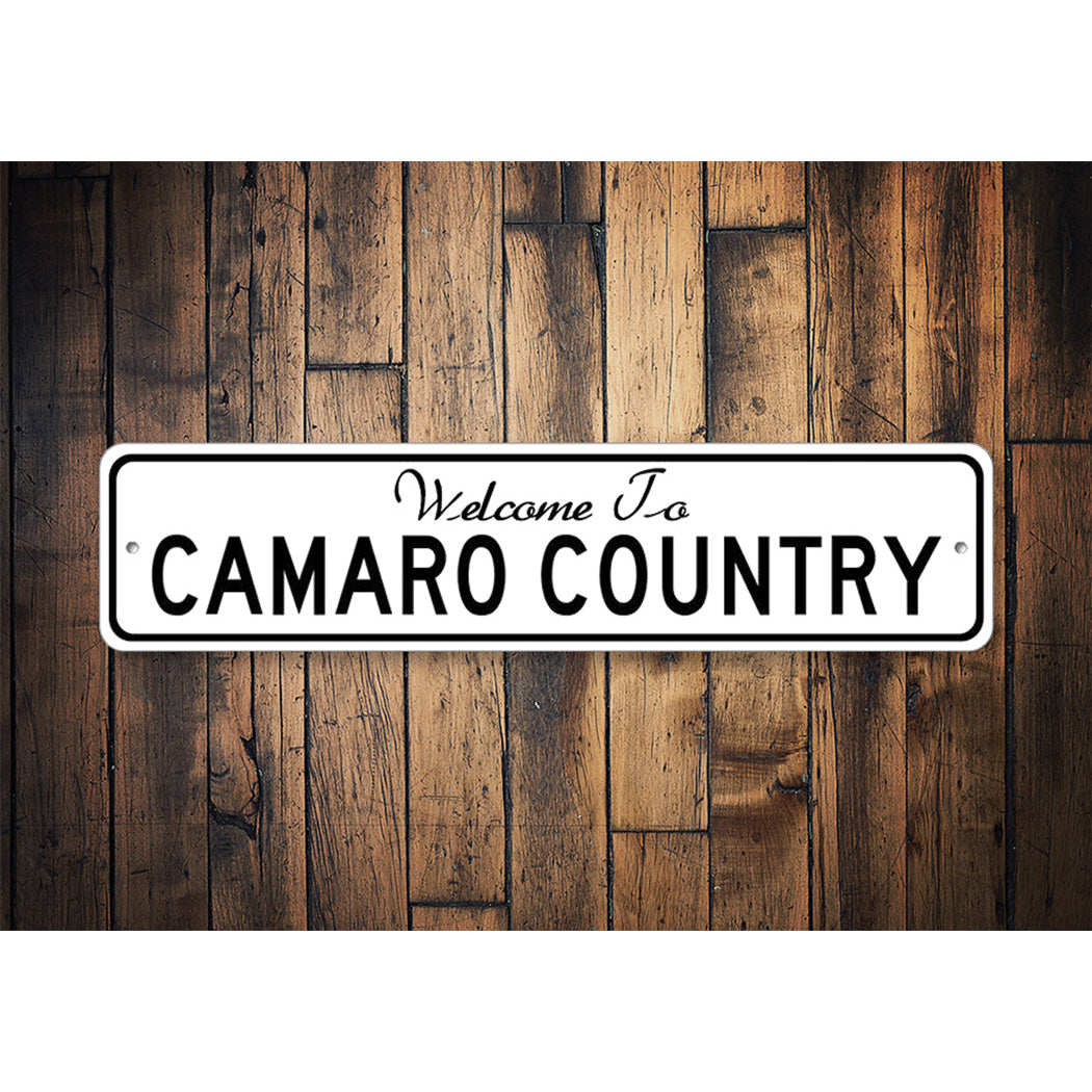 Car Country Welcome Sign