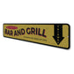 Bar and Grill Name Sign
