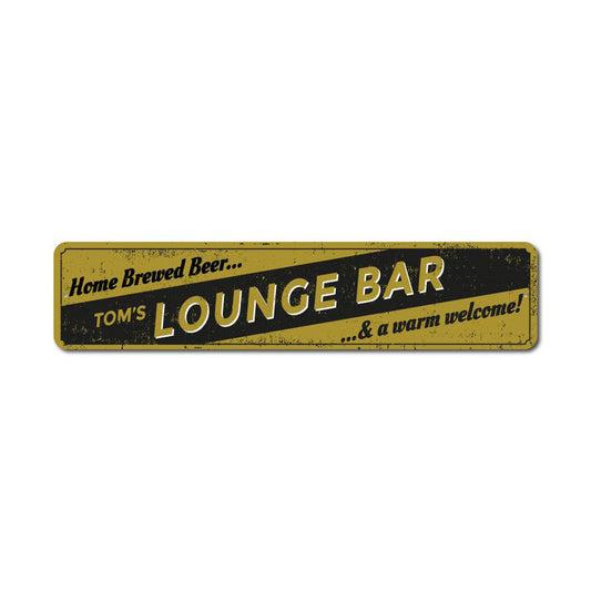Lounge Bar Metal Sign