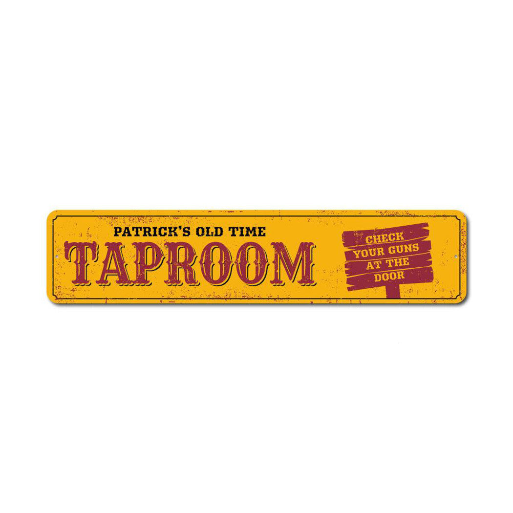 Old Taproom Metal Sign