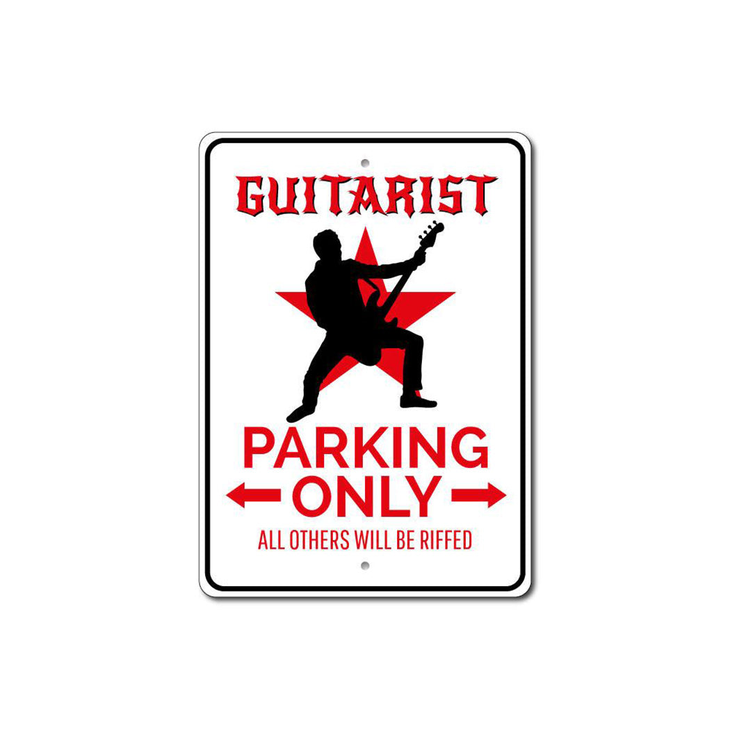 Guitarist Parking Sign
