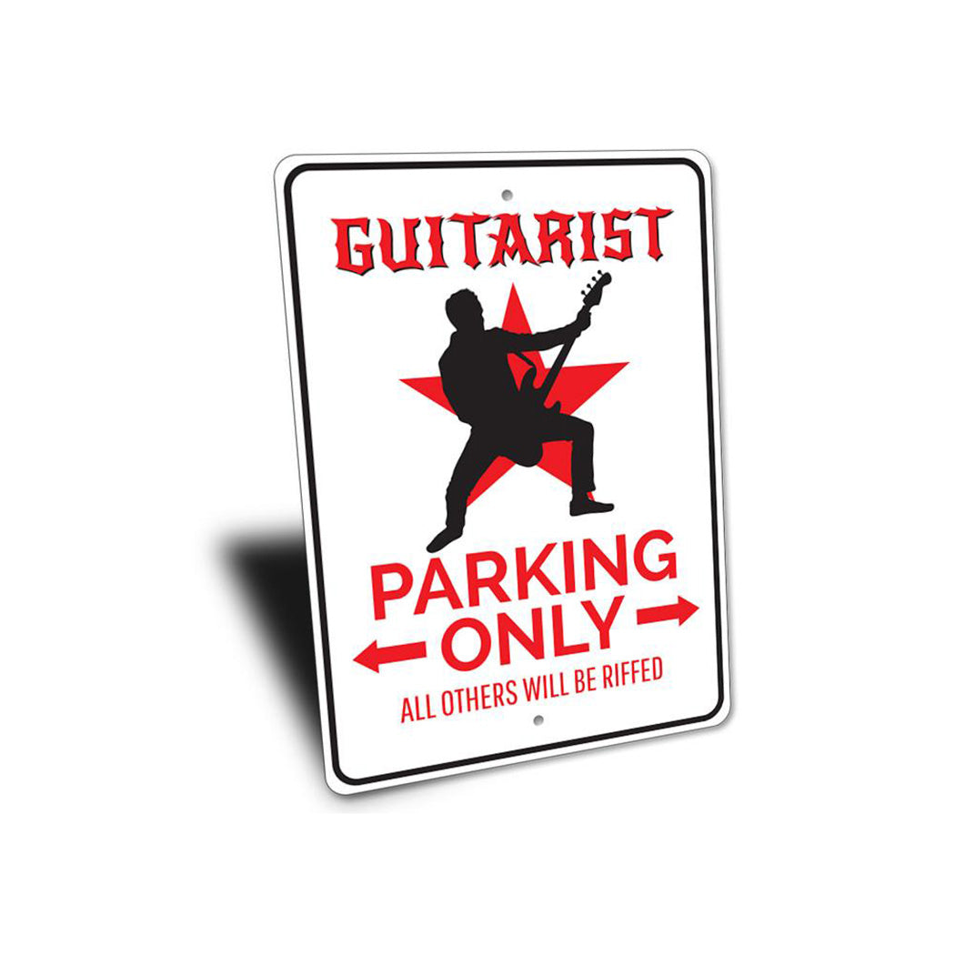 Guitarist Parking Sign