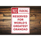 Grandad Parking Sign