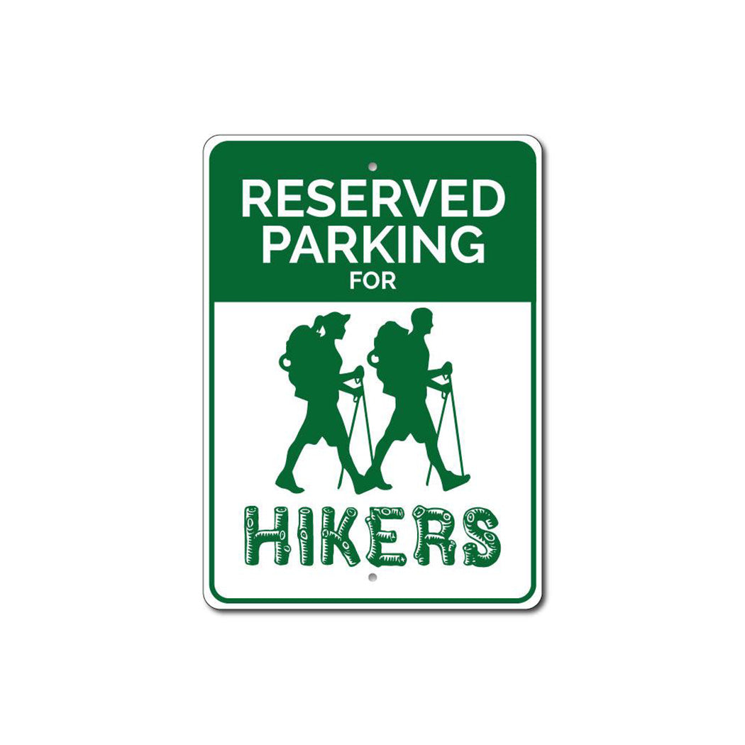 Hiker Parking Sign