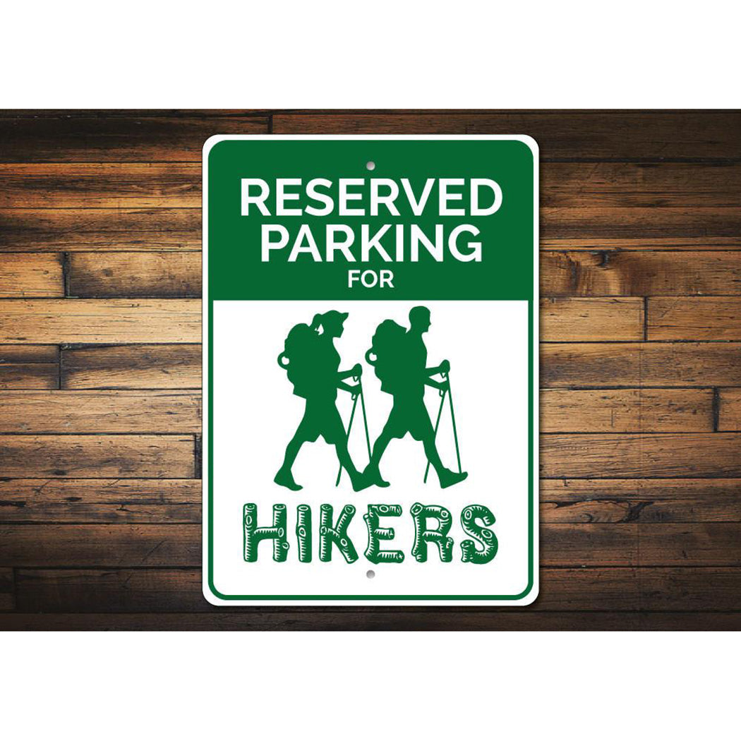 Hiker Parking Sign