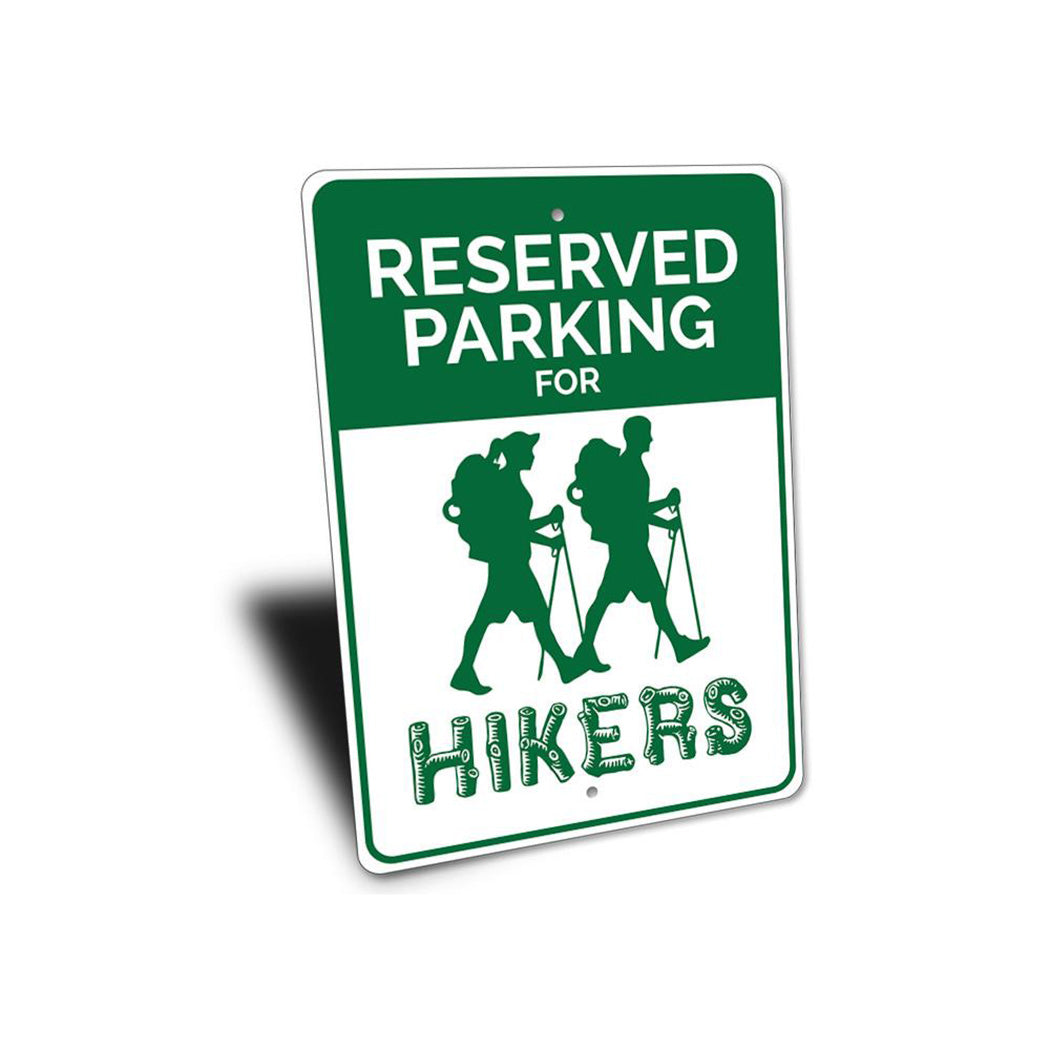 Hiker Parking Sign