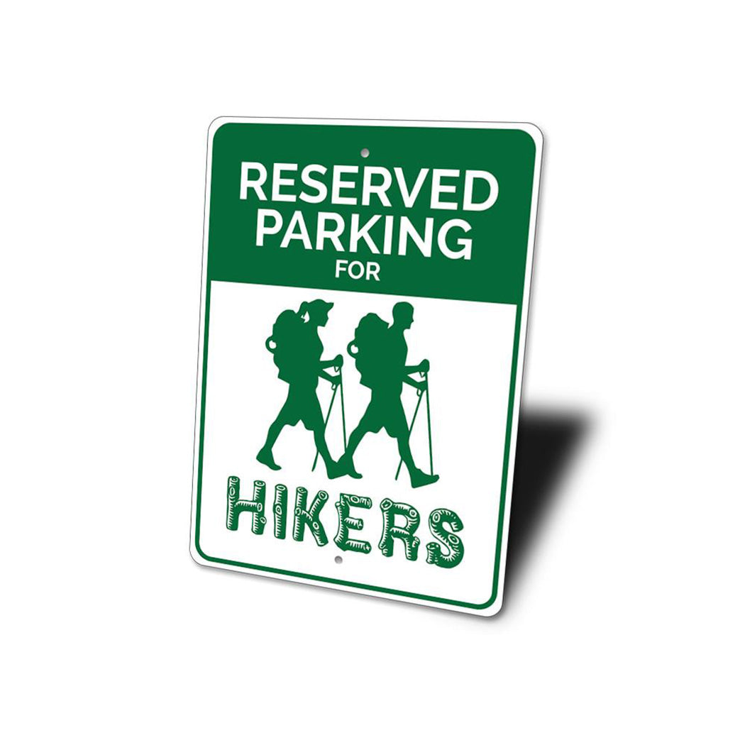 Hiker Parking Sign