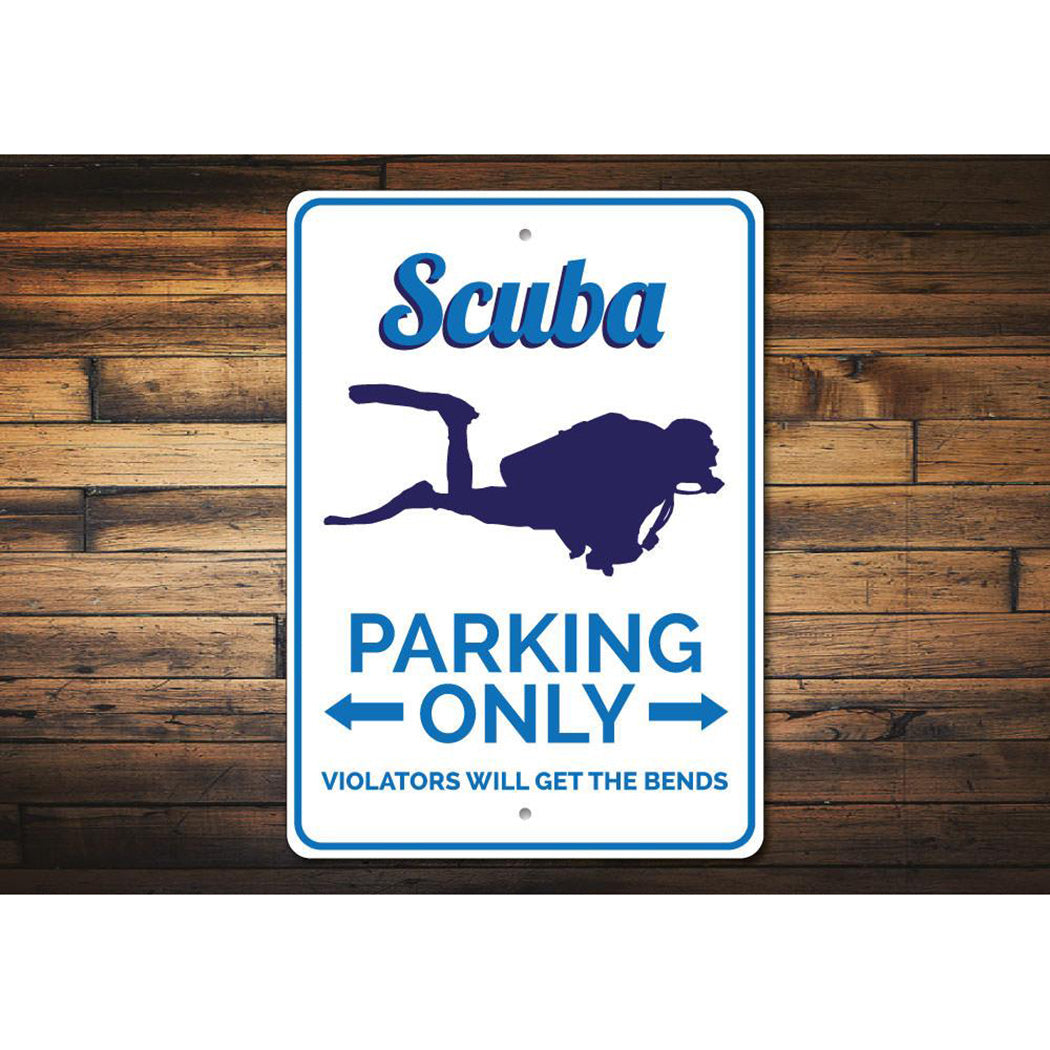 Scuba Parking Sign