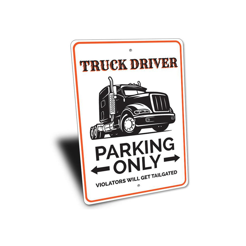 Truck Driver Parking Sign