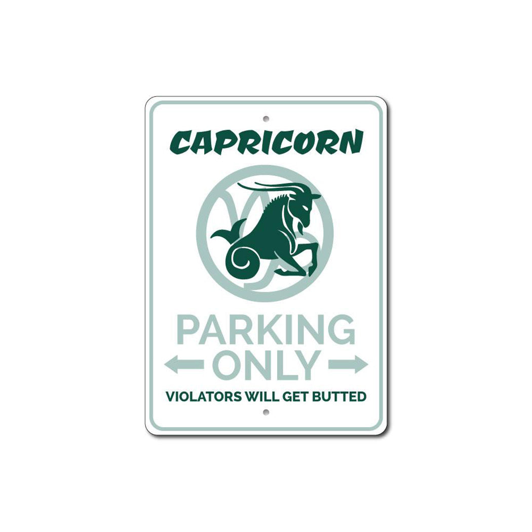 Capricorn Parking Sign