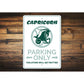 Capricorn Parking Sign