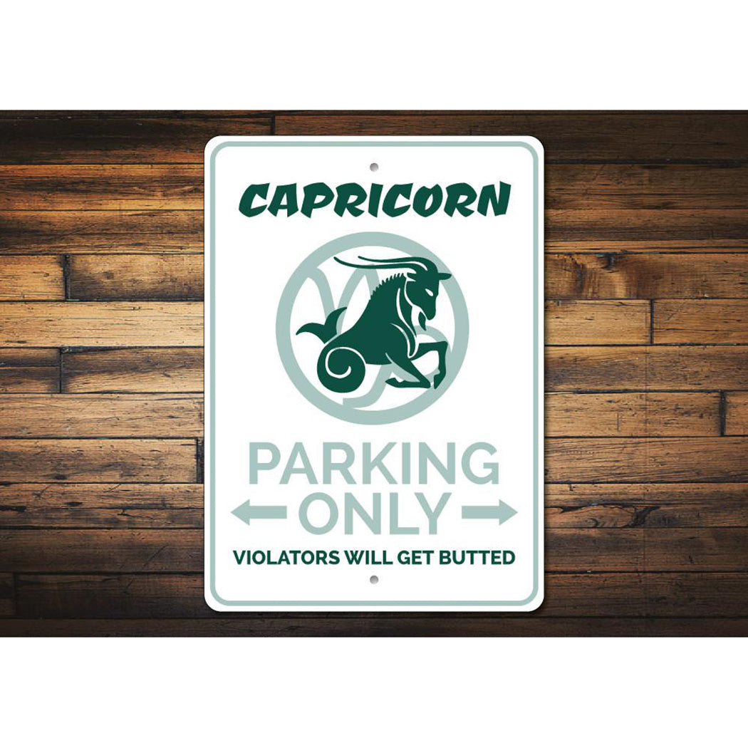 Capricorn Parking Sign