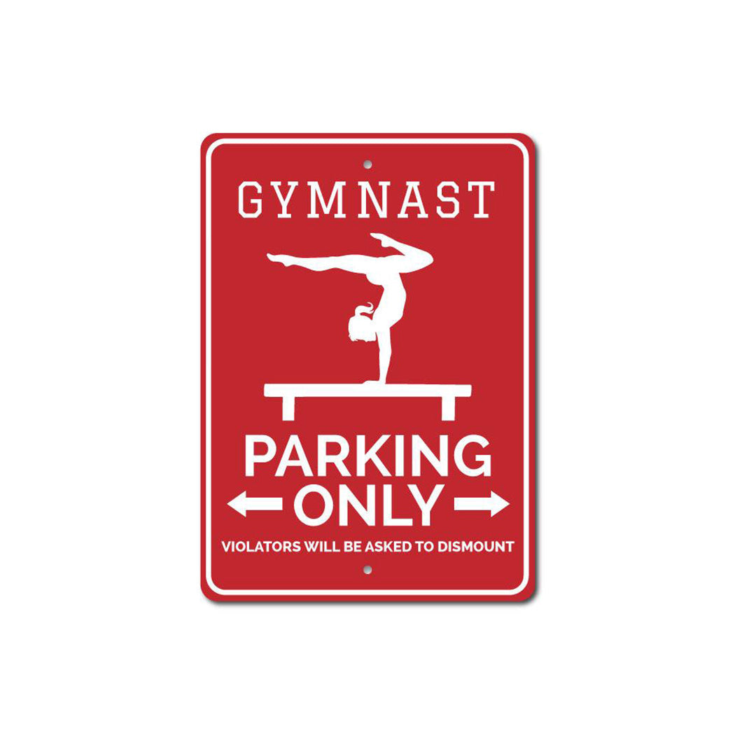 Gymnast Parking Sign