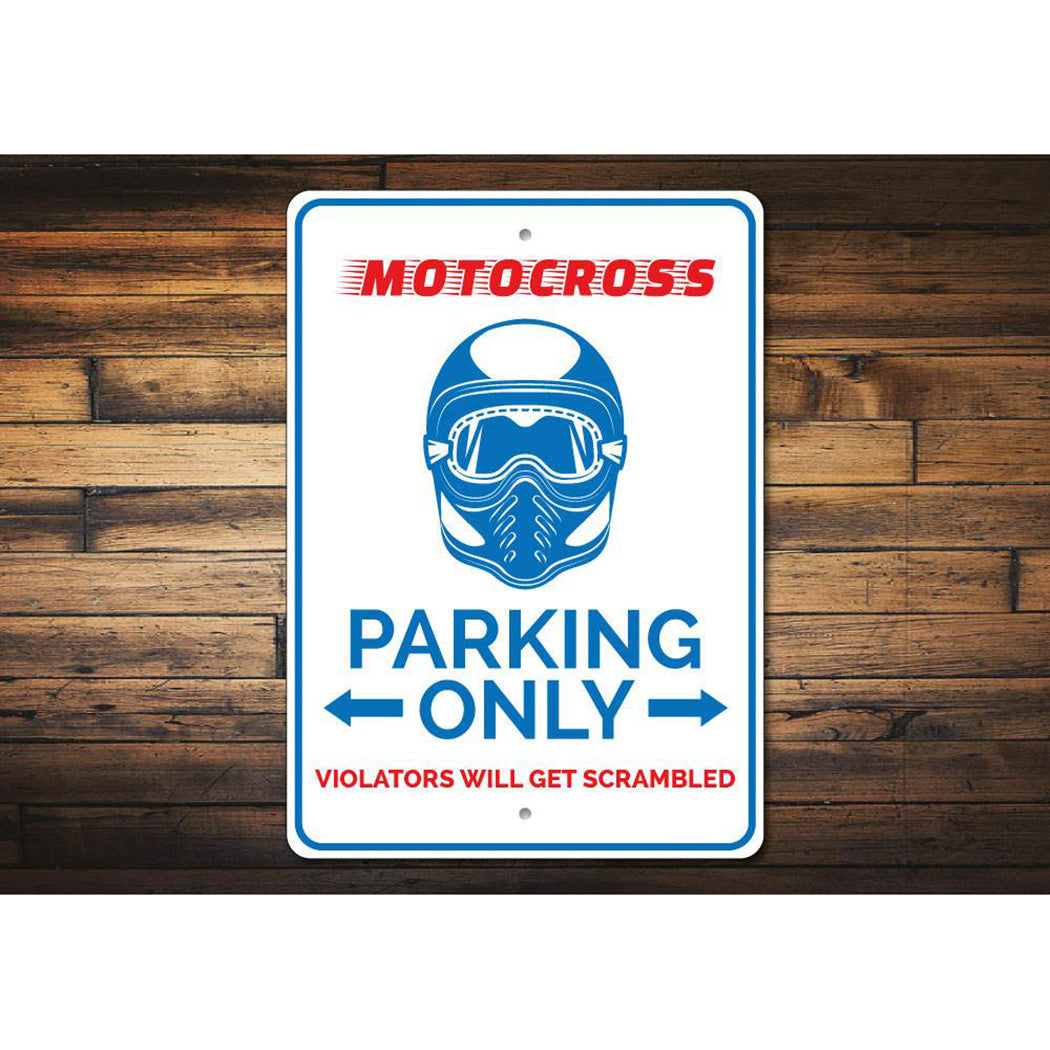 Motocross Parking Sign