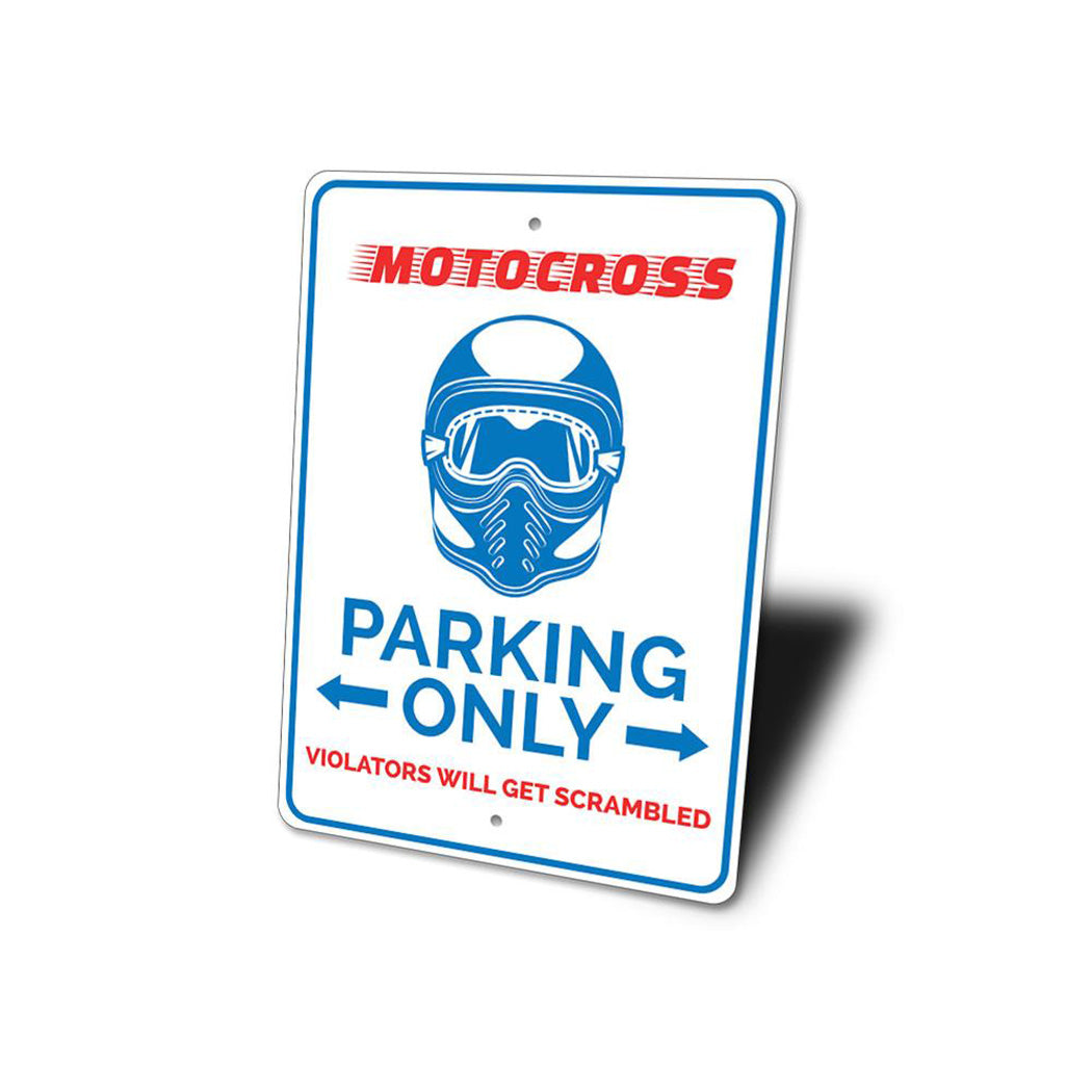 Motocross Parking Sign