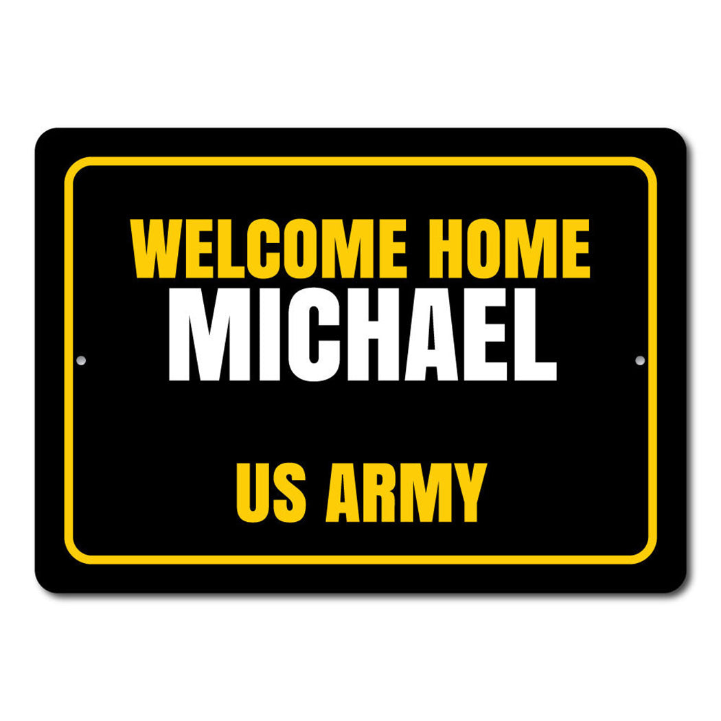 Welcome Home Metal Sign