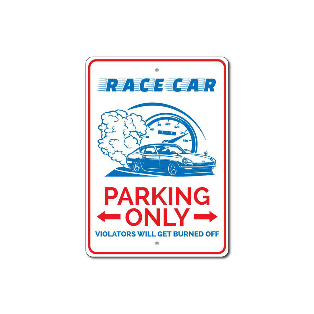 Race Car Parking Sign