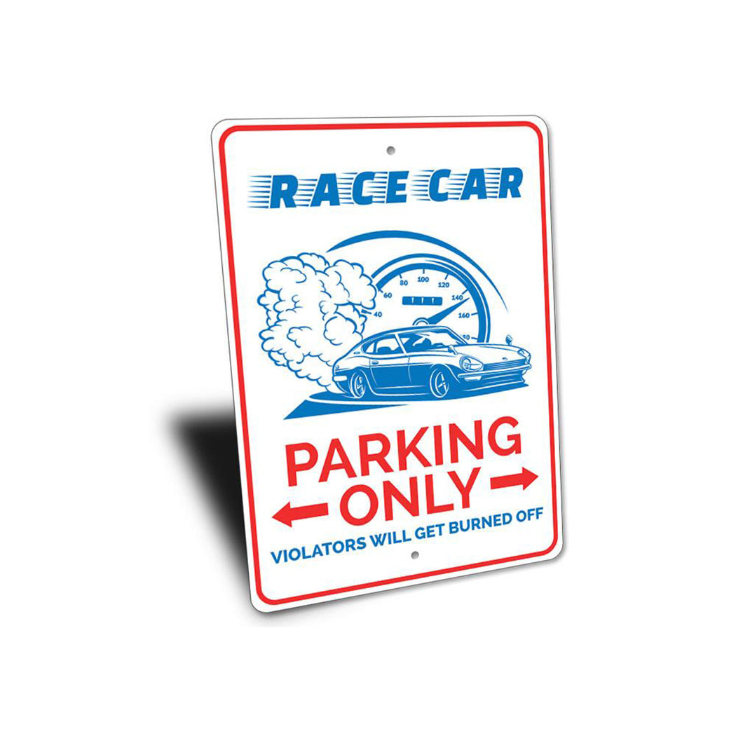 Race Car Parking Sign