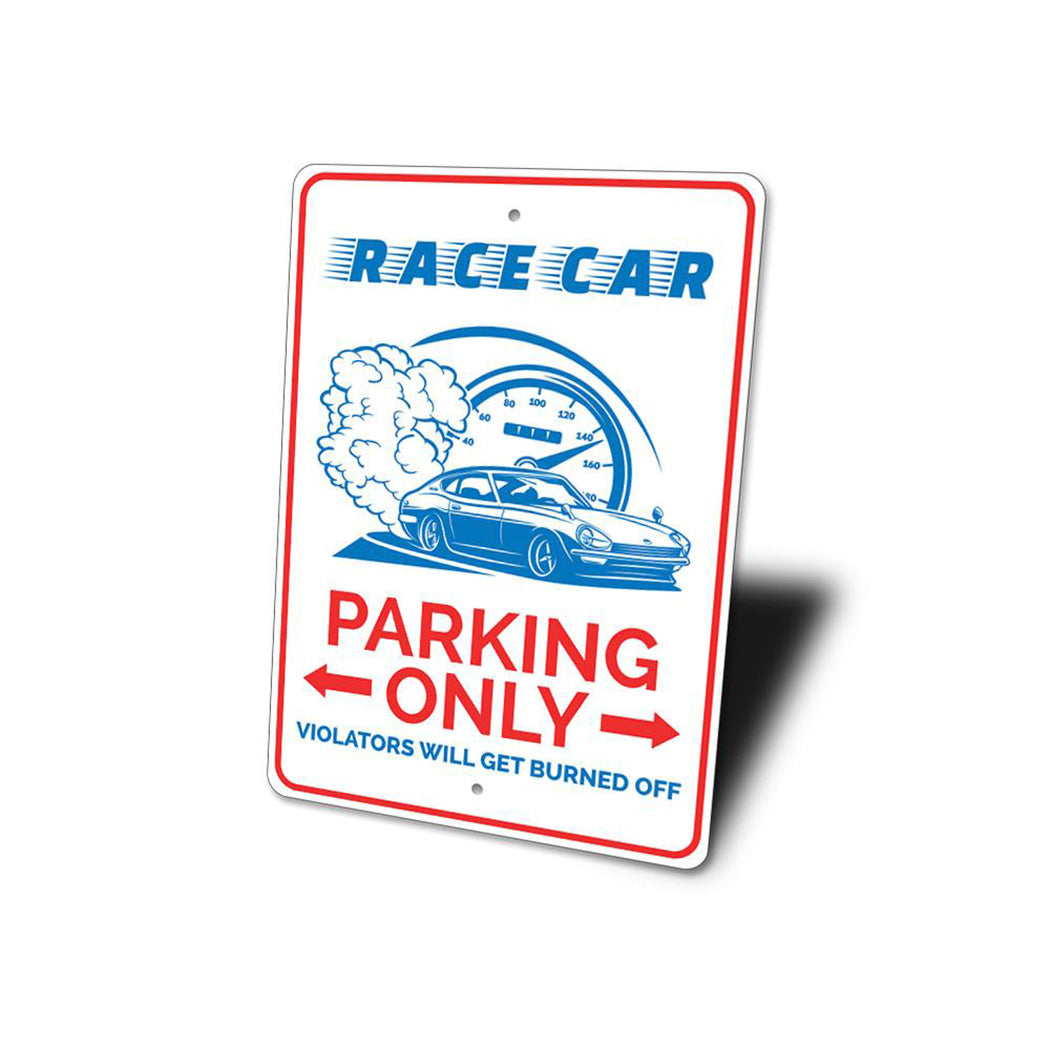 Race Car Parking Sign