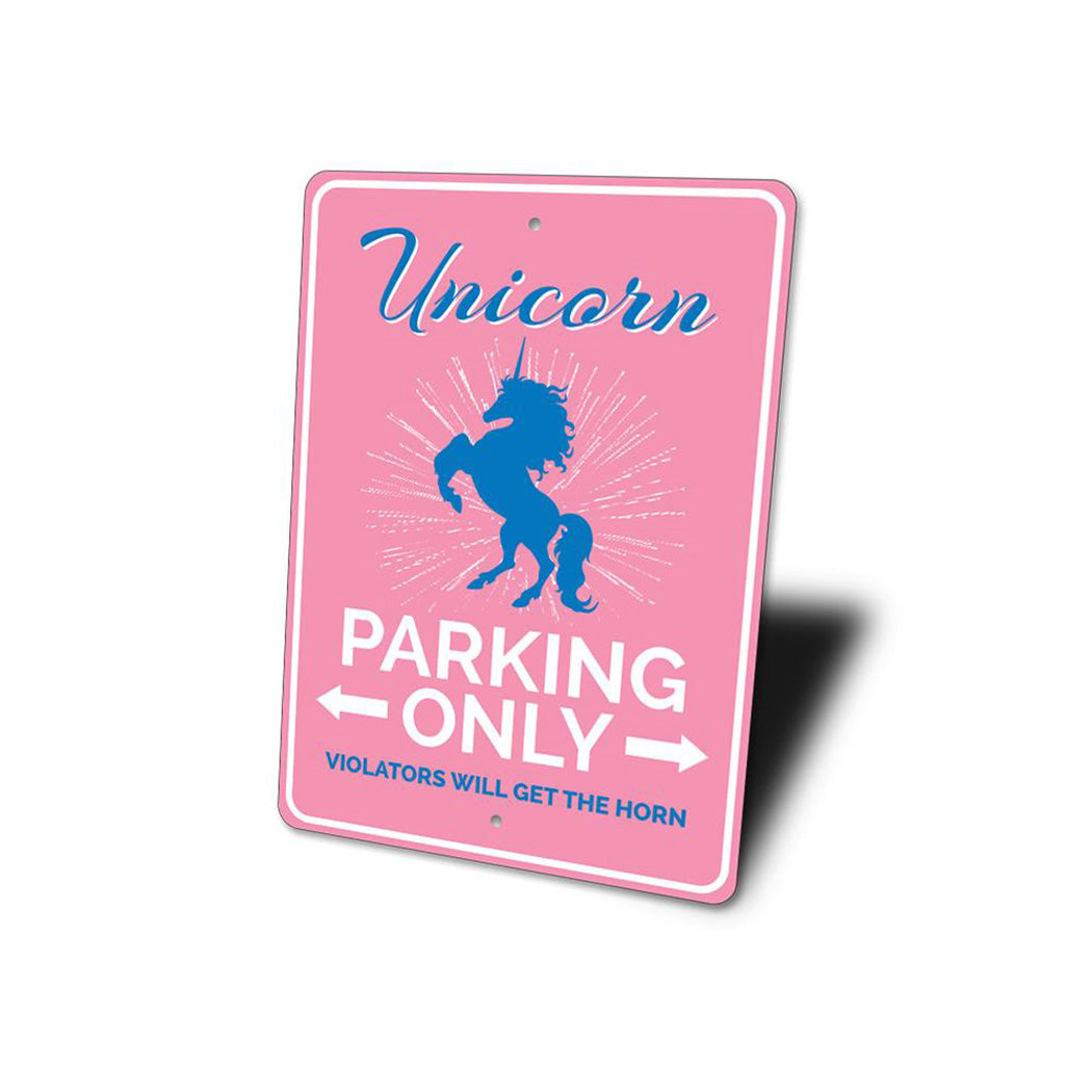 Unicorn Parking Sign