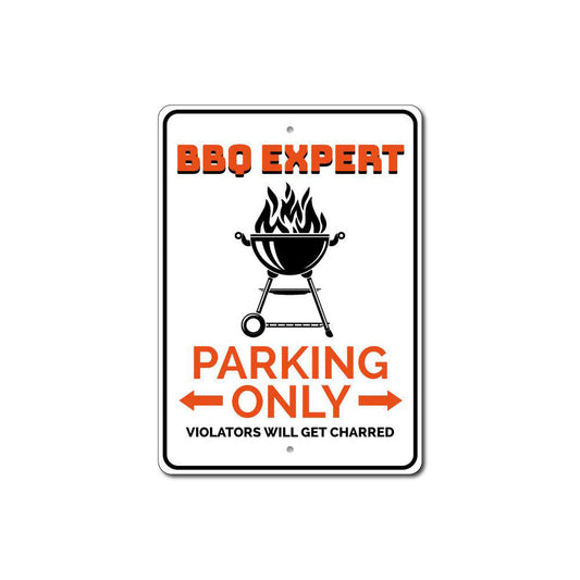 BBQ Expert Parking Metal Sign