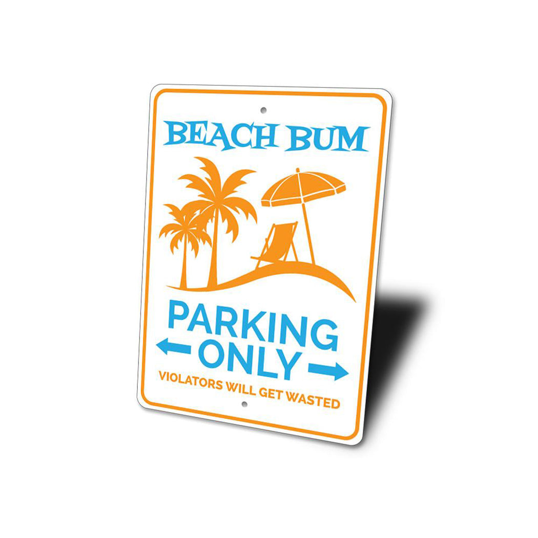 Beach Bum Parking Sign
