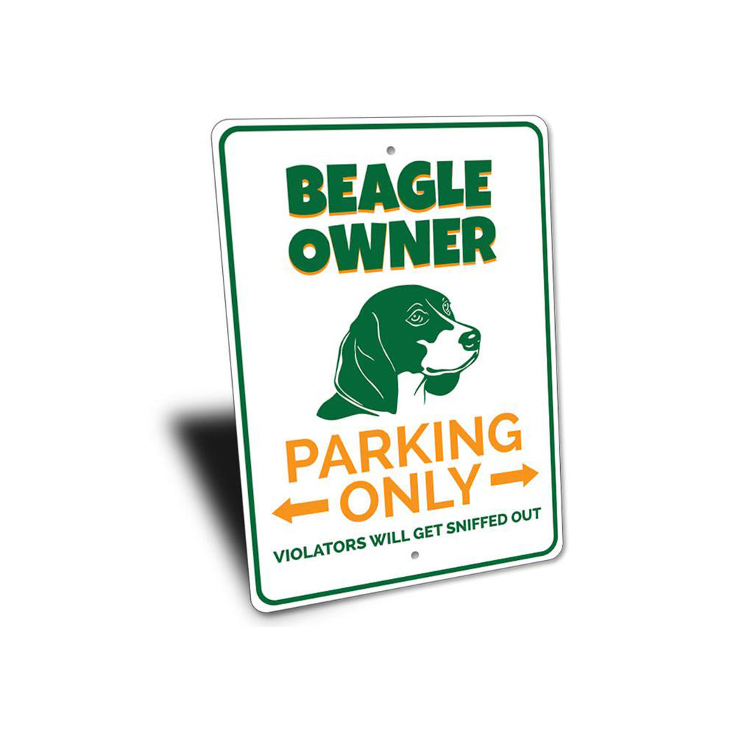 Beagle Owner Parking Sign