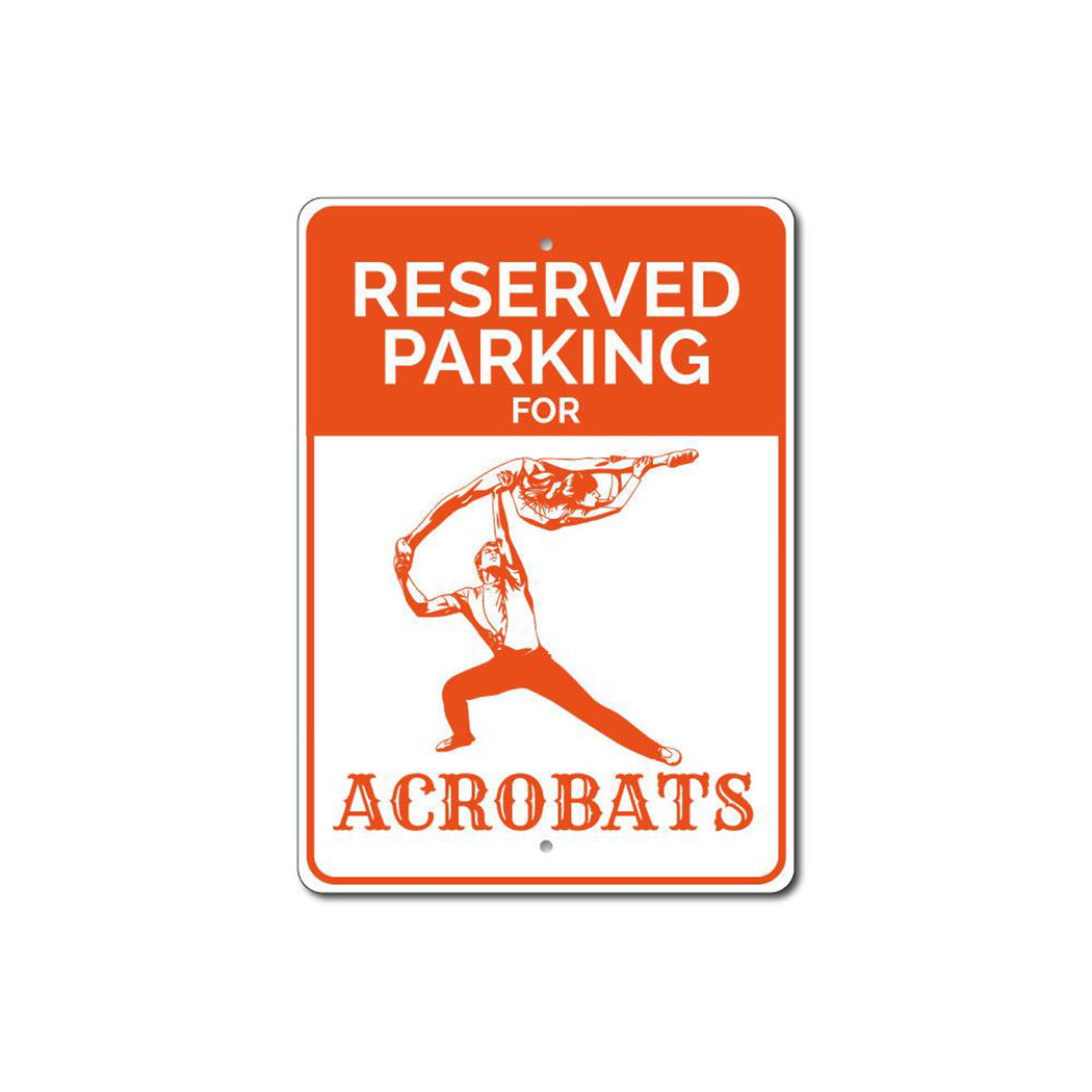 Acrobat Parking Metal Sign